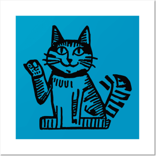 simple cat Posters and Art
